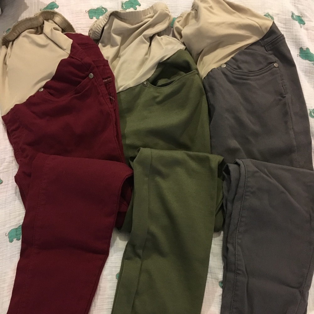 Bundle of 3 Pair of skinny maternity pants